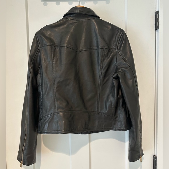 AllSaints Vela Leather Jacket NWT - Picture 8 of 12